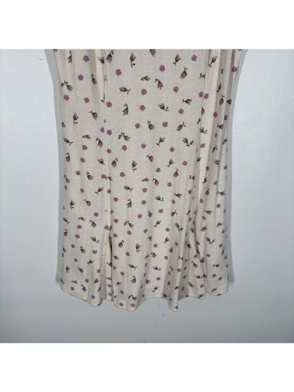 Free People XS Ivory Combo Floral Boho Bali Isn’t It Lovely Knit Tunic NWOT - Picture 3 of 10